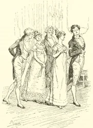 The Netherfield party entering the ballroom